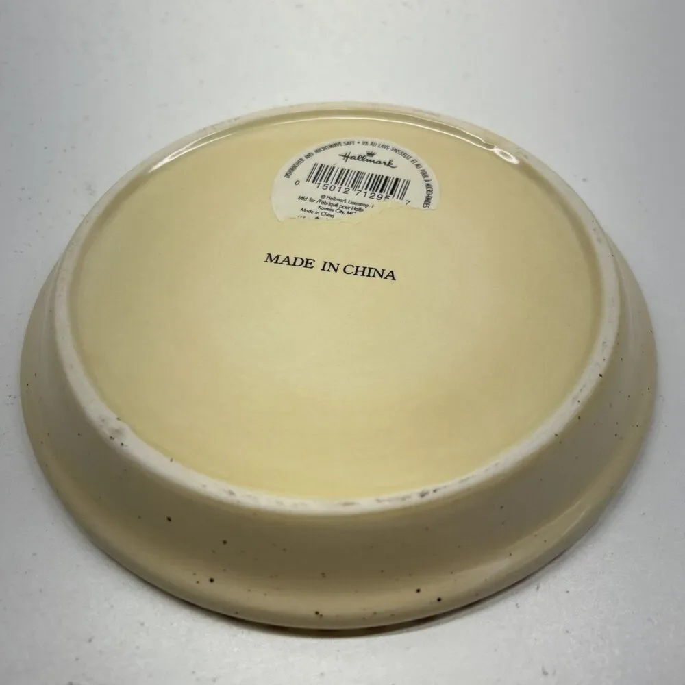 7” Diameter Snowman - Snowflake Plate -‎ VGC - Christmas